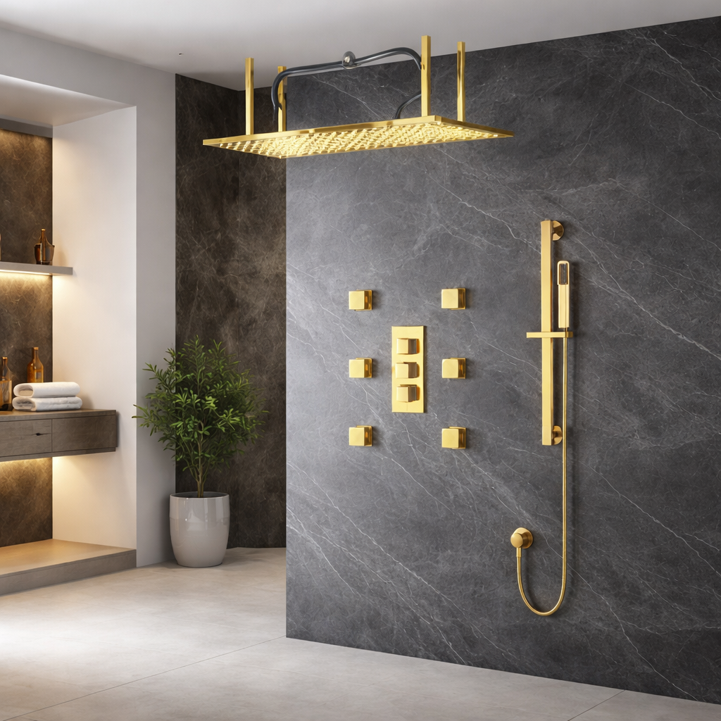 High-end shower systems architectural design